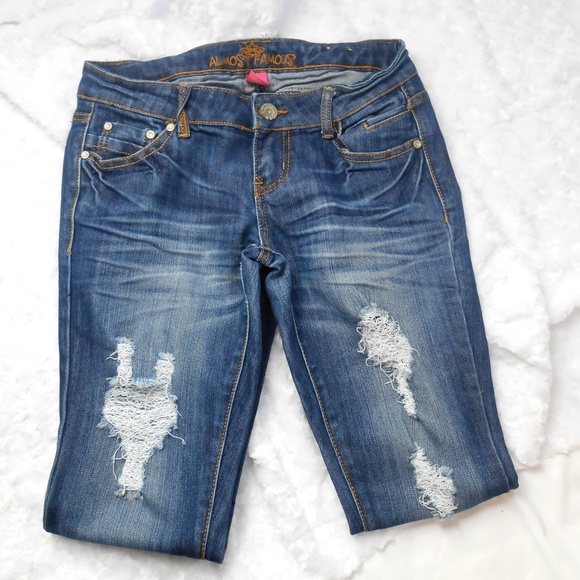 Wet Seal Denim - Wet Seal Distressed Jeans